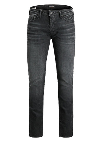 Черные демисезонные слим джинсы NOS 119 NOOS Slim Straight 12181054 JACK&JONES