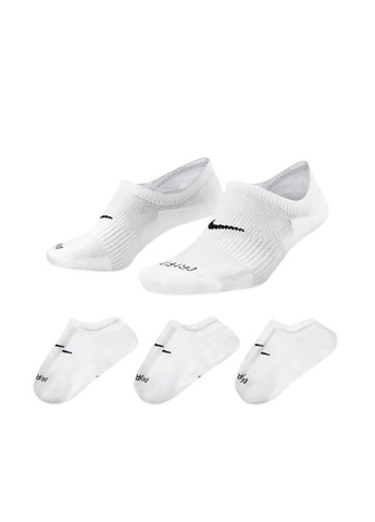 Білі шкарпетки u nk everyday plus cush footie - dh5463-903 Nike однотонні (333958399)