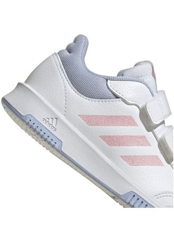 Белые демисезонные подростковые кроссовки для девочки белые с розовым и голубым — стиль и комфорт каждый день adidas Tensaur Sport 2.0 CF K