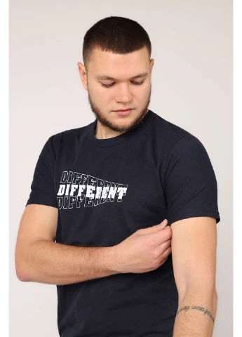 Синяя футболка с коротким рукавом мужская цвет синий tsb-00273169 Yuki