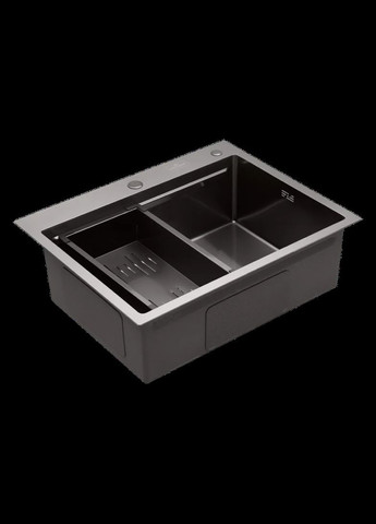 Комплект кухонної мийки KRP Schwarze - 6350HM PVD (3.0/1.0 мм) Kroner (336937045)