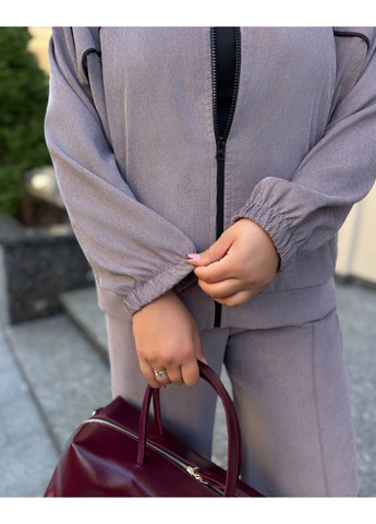 Стильный прогулочный костюм-двойка из микровельвета • брюки + кофта • трендовый силуэт • ЗАМЕРЫ В ОПИСАНИИ DK/DL Мода без кордонів (370549315)