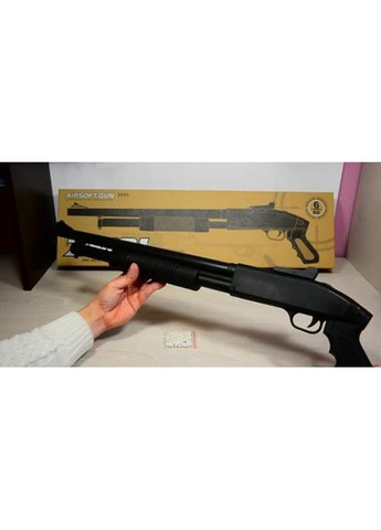 Дитяча помпова рушниця Вінчестер ZM 61 на кульках 6 мм, метал Чорний CYMA (360544434)