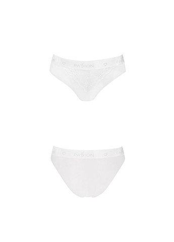 Комбінований демісезонний трусики з широкою гумкою і мереживом ps001 panties s, white Passion