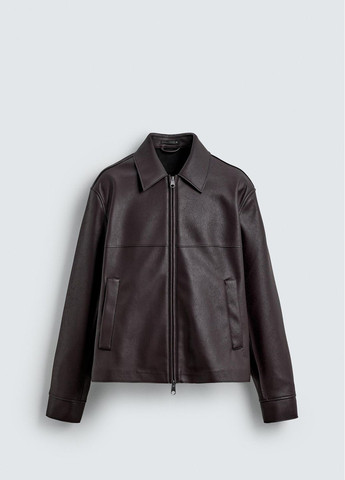 Темно-бордова демісезонна куртка Zara