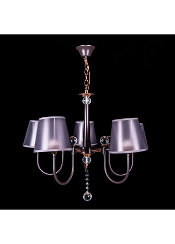 Классическая люстра с абажурами на 5 лампочек NH5264/5/COFFEE+FGD, No Brand (352230141)