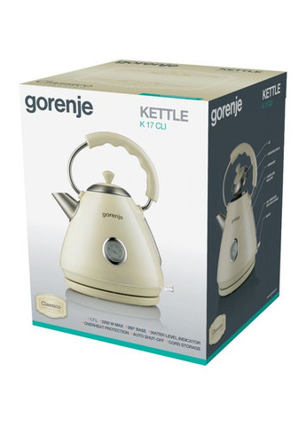 Електрочайник K 17 CLI Gorenje (314911577)