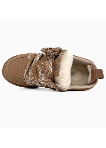 Коричневые демисезонные кроссовки мужские и женские UGG Lowmell Sneaker Chestnut | Угі Лоумелл
