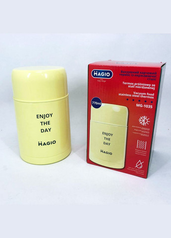 Пищевой термос MG-1035 вакуумный 770 мл, качественный термос для еды, ланч бокс для детей Magio (364663856)