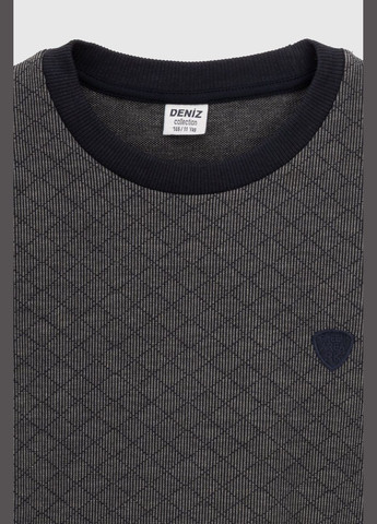 DENIZ свитшот однотонный для мальчика 3006 152 см темно-синий (2000990475381d) shop (2000990475381) темно-синий повседневный