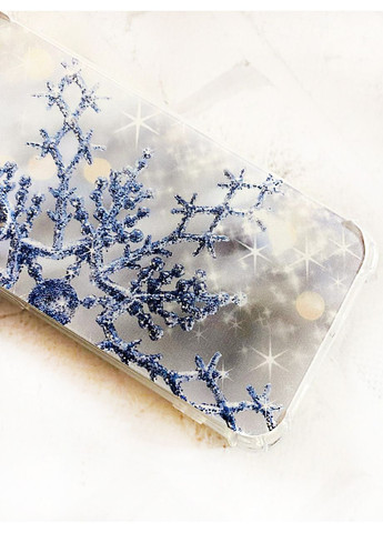 Чехол с утолщенными углами на Samsung Galaxy A24 (A245) 4G:: Снежинка (новогодний принт 166) Creative (362969309)