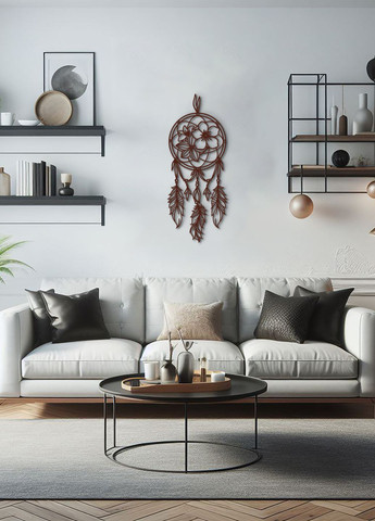 Настінний декор для дому, картина лофт "Квіткові сни", декоративне панно 70х28 см Woodyard (292113563)