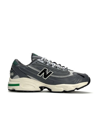 Сірі Осінні кросівки чоловічі new balance grey white green No Brand 1000