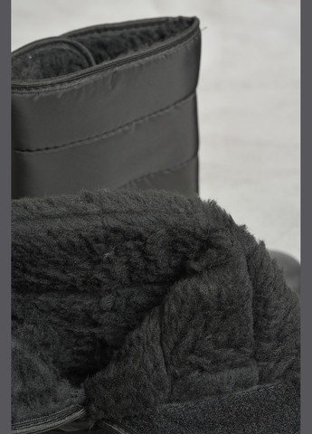 Дутики жіночі на хутрі чорного кольору Let's Shop (305573005)