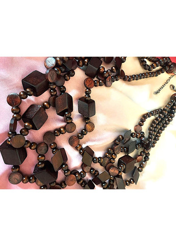 Колье ожерелье Длинное акцентное колье Деревянное No Brand (353968761)