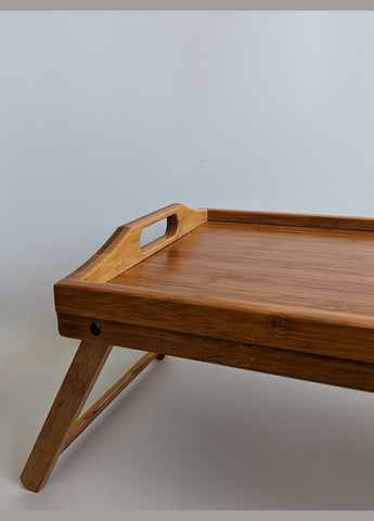 Столик-таця бамбуковий розкладний з ніжками No Brand (347332530)