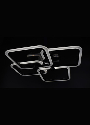 Люстра светодиодная потолочная LED светильник для квартиры на потолок лэд с пультом 25624 Черный 11х62х63 см. Sunnysky (364753135)