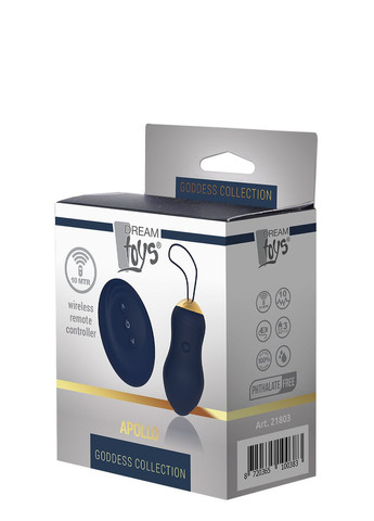 Віброяйце з дистанційним керуванням Dream Toys GODDESS COLLECTION APOLLO Dreamtoys (347299270)