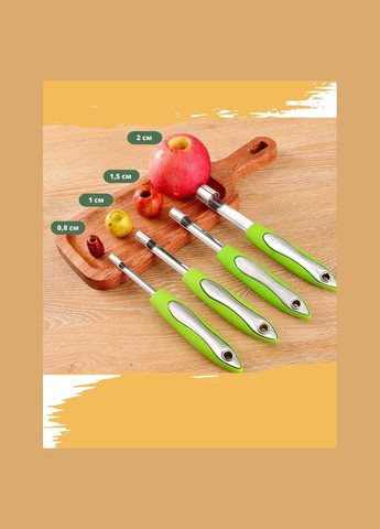 Набор ножей для удаления сердцевины из нержавеющей стали. Набор из четырех ножей. Unbranded (341288577)