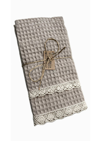 Рушник Lorenzalla кухоний вафельний 40х60 см, 1 од Lorenzo бежевий