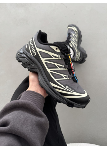 Чорні Осінні кросівки чоловічі salomon xt-6 gore-tex black саломон xt-6 No Brand