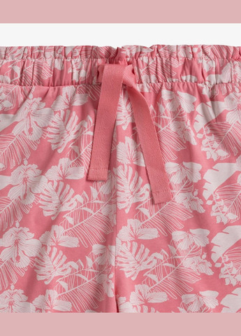 Розовая всесезон женская пижама nlp футболка + шорты Atlantic