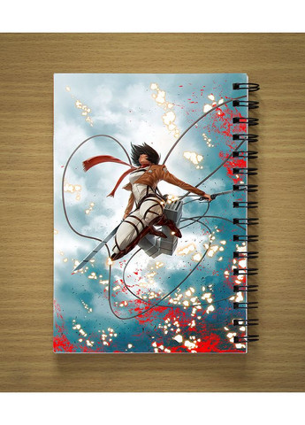 Блокнот Sketchbook Скетчбук с принтом Anime Attack on Titan | Shingeki no Kyojin | Аниме Атака на титанов #01 Kika (360984276)