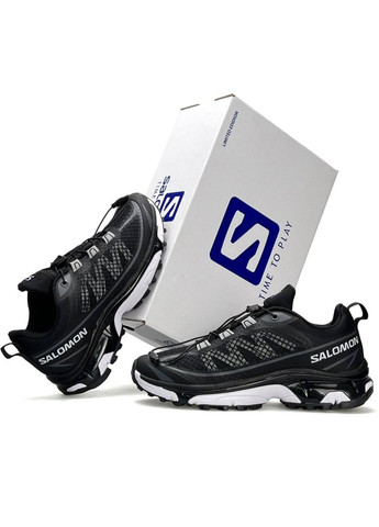 Чорні Осінні кросівки чоловічі salomon No Brand XT-6 FT Black White