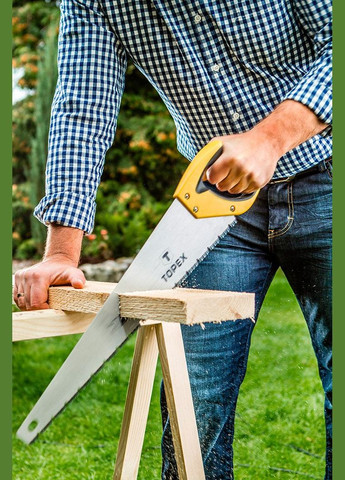 Ножівка Shark (450 мм) по дереву 11TPI (24988) Topex (323165767)