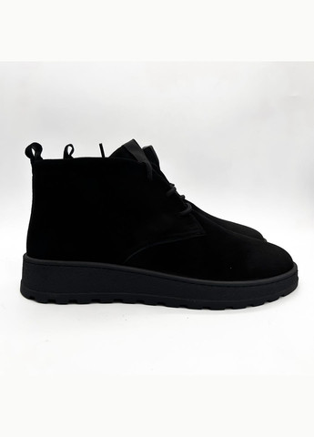 Черные зимние ботинки (р) замша 0-2-2-8341 Stepter