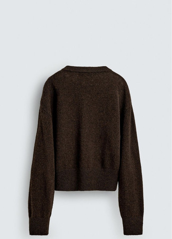 Комбинированный демисезонный свитер Zara