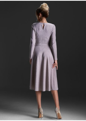 Бежева святковий, карнавальний, коктейльна, вечірня елегантна святкова сукня з люрексом кльош No Brand однотонна