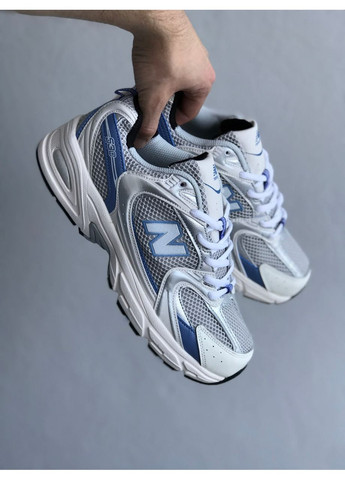 Білі Осінні кросівки чоловічі new balance 530 steel blue mr530kc нью беланс 530 No Brand