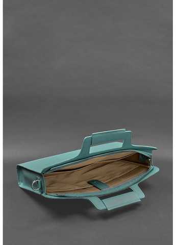 Женская кожаная сумка для ноутбука и бирюзовых документов. BlankNote (348359207)