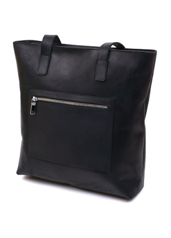 Жіноча шкіряна сумка Shvigel з потайною кишенею чорна (sku_16347) No Brand (329853236)