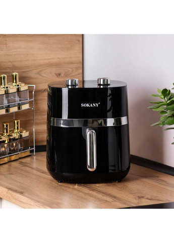 Аерогриль-фрітюрниця 6.5 літрів 1500 Вт, чорна SK10024 (A-032388) Sokany (364550674)
