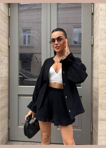 Мусліновий однотонний костюм Adelante (332615083)