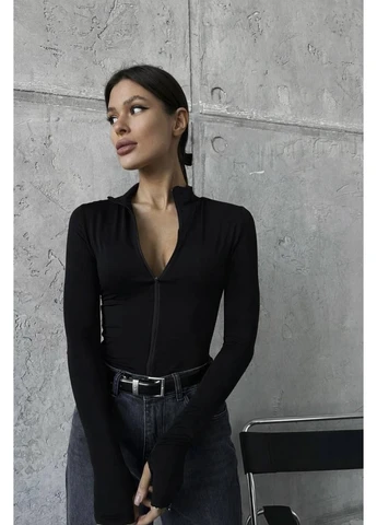 Лонг на молнии микродавинг 🤎🖤 No Brand (396394190)