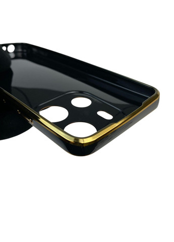 Чехол для Pop 7 BF6 с защитой камеры с золотой окантовкой на техно поп 7 черный gs1 Tecno (366233187)