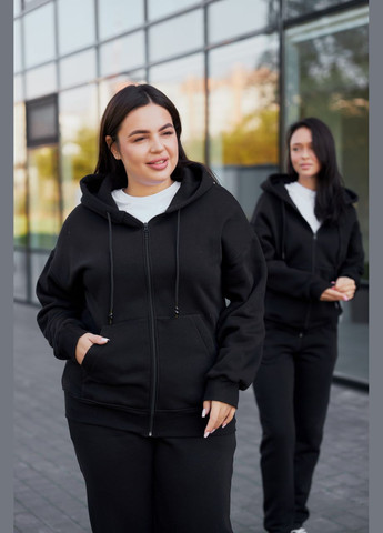 Женский спортивный костюм с начесом из тощи на замке и джогерами М136.4, UMON (315480768)