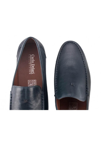 Темно-синие мокасины 7181068 44 цвет тёмно-синий Carlo Delari