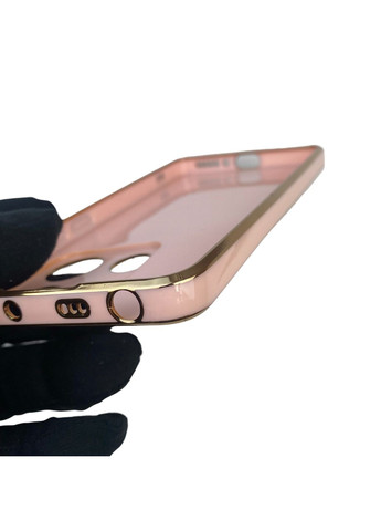 Чохол для Redmi Note 13 4G з кільцем-підставкою із золотою окантовкою на сяомі редмі нот 13 пудровий gs1 Xiaomi (366229562)