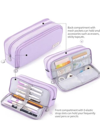 Пенал шкільний, Косметичка. 3 відділення 215*90*70 мм No Brand (292732510)