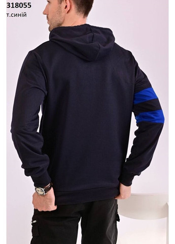 Темно-синій чоловічий батник, світшот Godsend шнурівка (365783588)