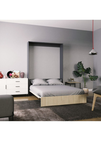 Ліжко-трансформер Mitra 1,6 1708х2154х2120 К - Антрацит / Ф - Дуб сонома (SM02021300000) Art In Head (337309135)