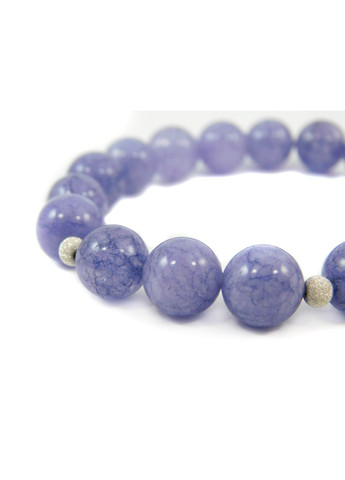 Эксклюзивный браслет "Графиня" Кварц лавандовый, Серебряные шарики 21 Fursa fashion (322315706)