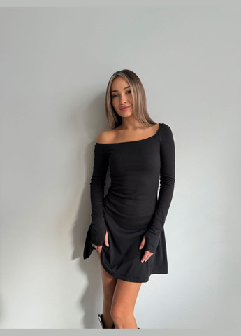 Чорна святковий, коктейльна, ділова, карнавальний, відвертий, повсякденний, кежуал, вечірня жіноча сукня кльош No Brand