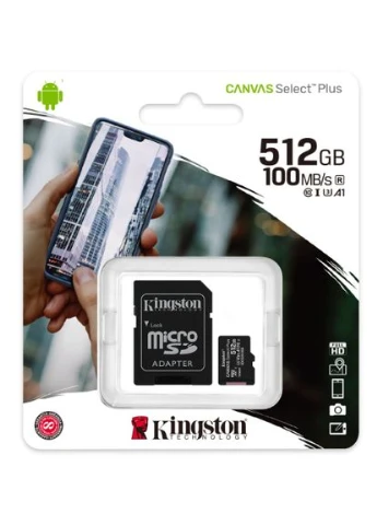 Kарта пам'яті microSDXC 512Gb Canvas Select+ A1 (R100/W85) Kingston (372613281)