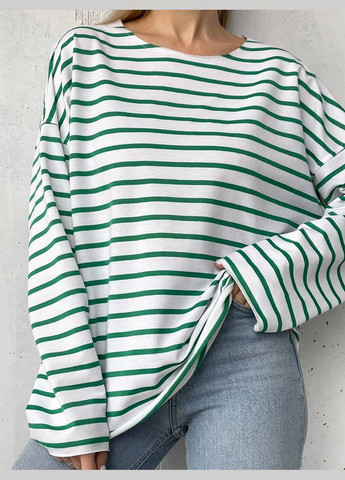 Лонгслив Оверсайз Турецька Двонитка No Brand (317638184)