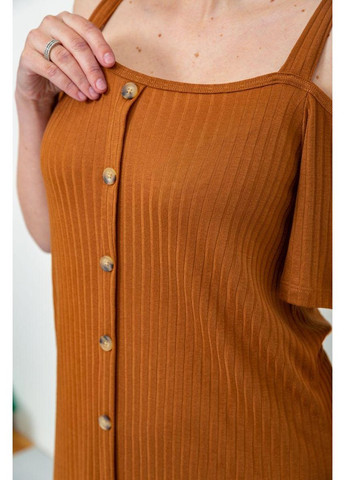 Коричнева сукня, колір коричневий, 244r269 Ager